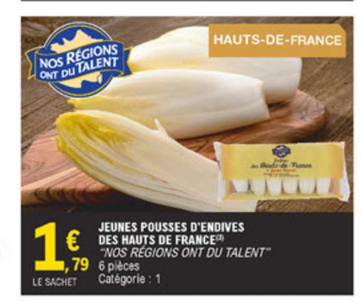 jeunes pousses d'endives des hautes de france nos régions ont du talent