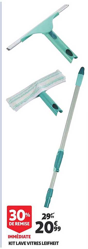 kit lave vitre leifheit 30% de remise immédiate