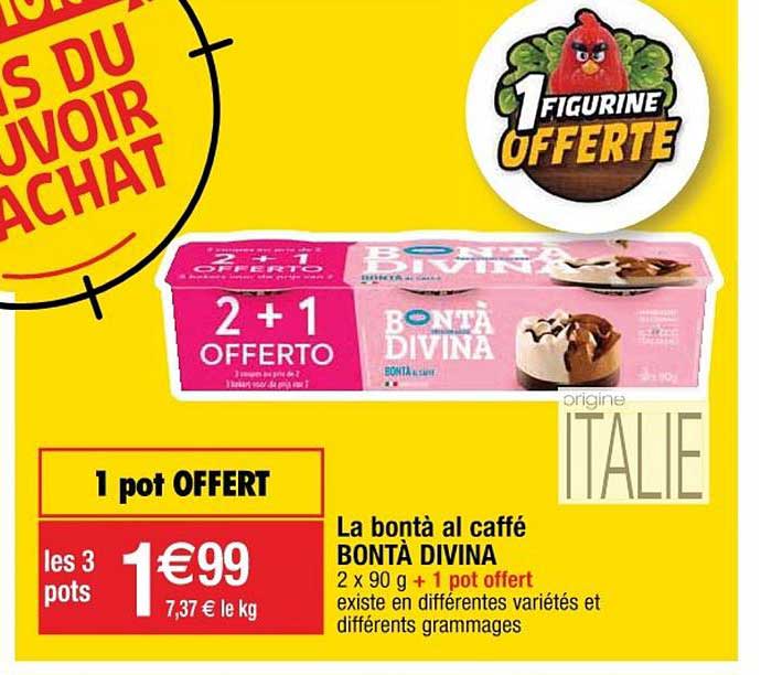 la bontà al caffé bontà divina 2+1 offert