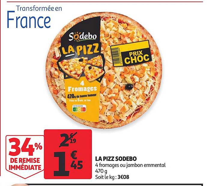La Pizz Sodebo 34% De Remise Immédiate