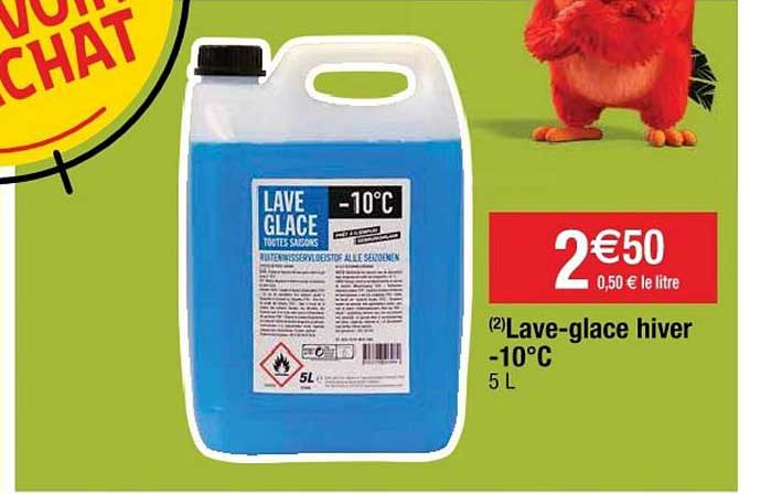 lave glace hiver moins 10°c