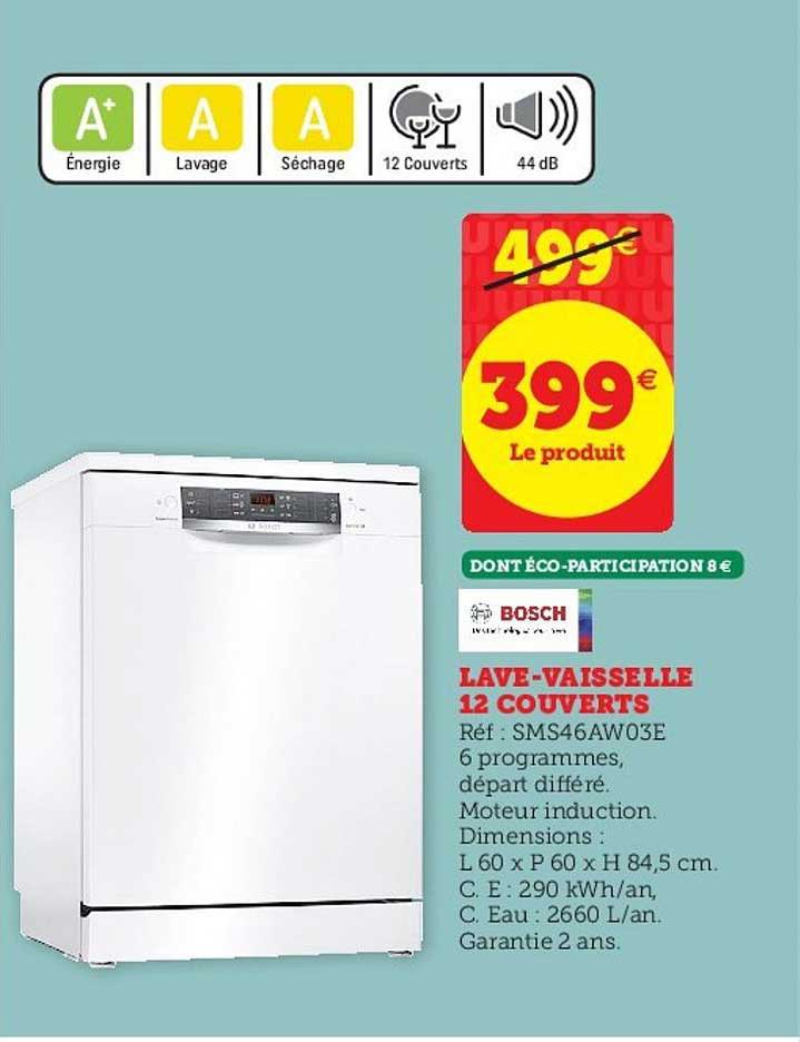 lave vaisselle 12 couverts bosch