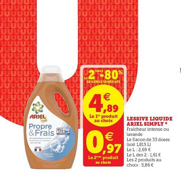 lessive liquide ariel simply