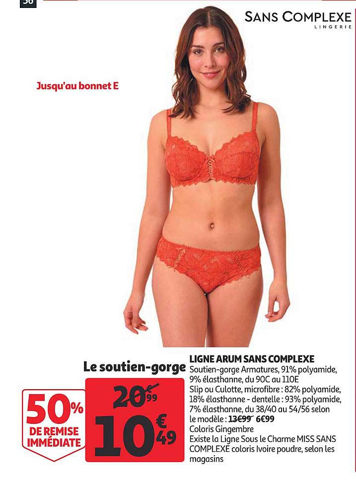 le soutien gorge ligne arum sans complexe 50% de remise immédiate