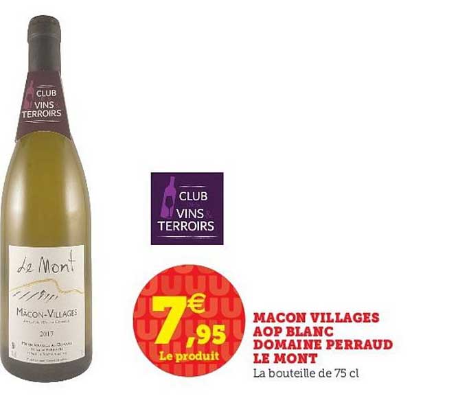 mâcon villages aop blanc domaine perraud le mont