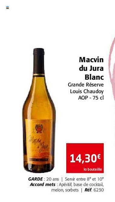 macvin du jra blanc grande réserve louis chaudoy