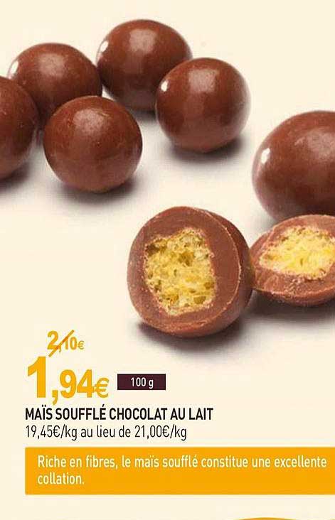 Maïs Soufflé Chocolat Au Lait