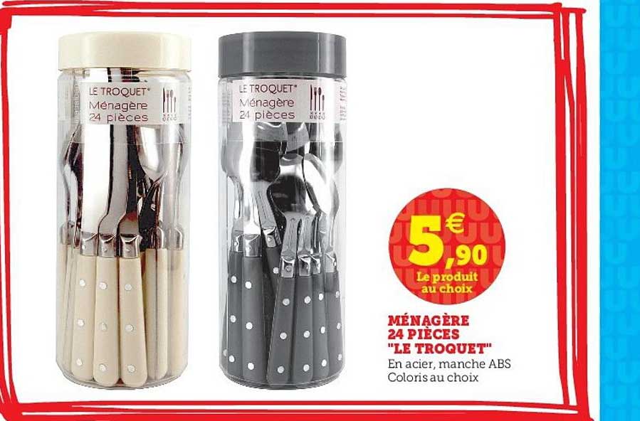 Ménagère 24 Pièces "le Troquet"