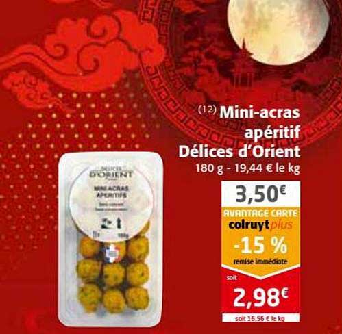 mini acras apéritif délices d'orient