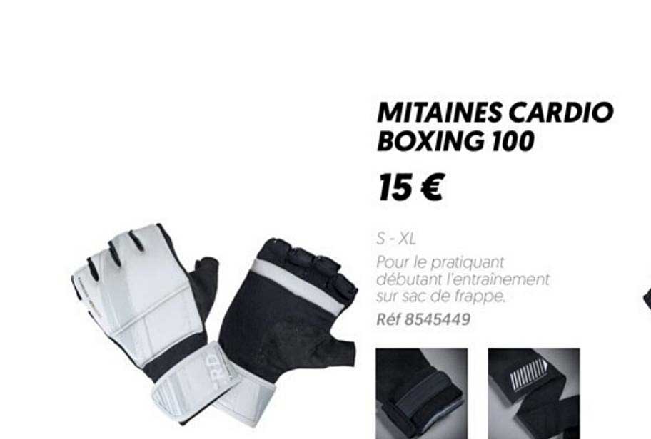 mitaines cardio boxing 100