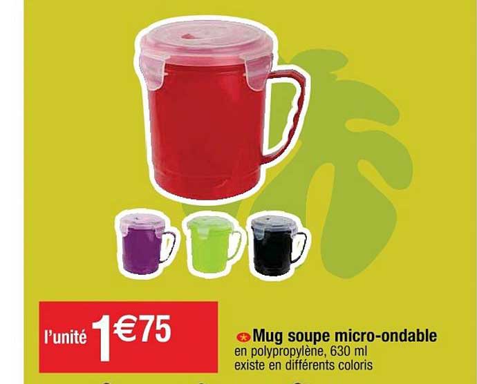 mug soupe micro ondable