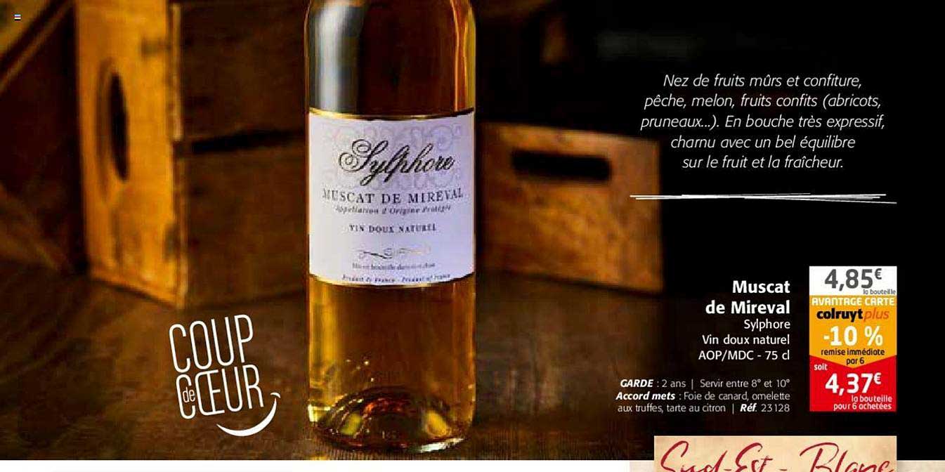 muscat de mireval sylphore vin doux naturel aop mdc