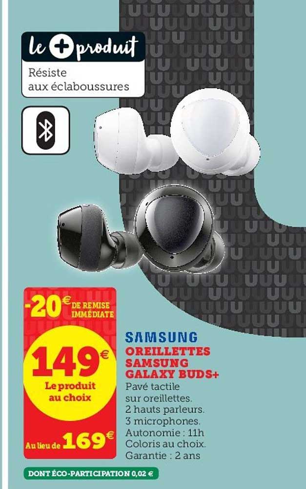 oreillettes samsung galaxy buds+