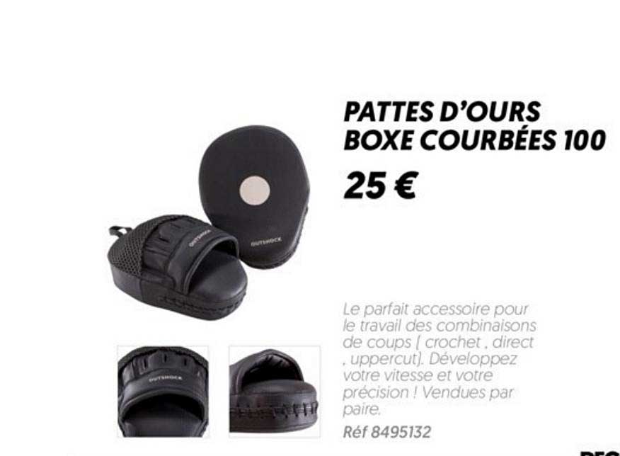 pattes d'ours boxe courbées 100