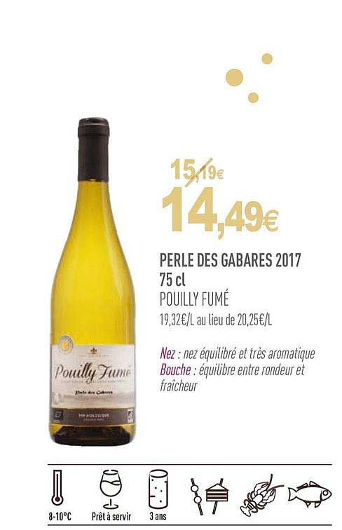 perle des gabares 2017 pouilly fumé