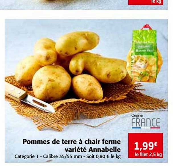 pommes de terre à chair ferme variété annabelle