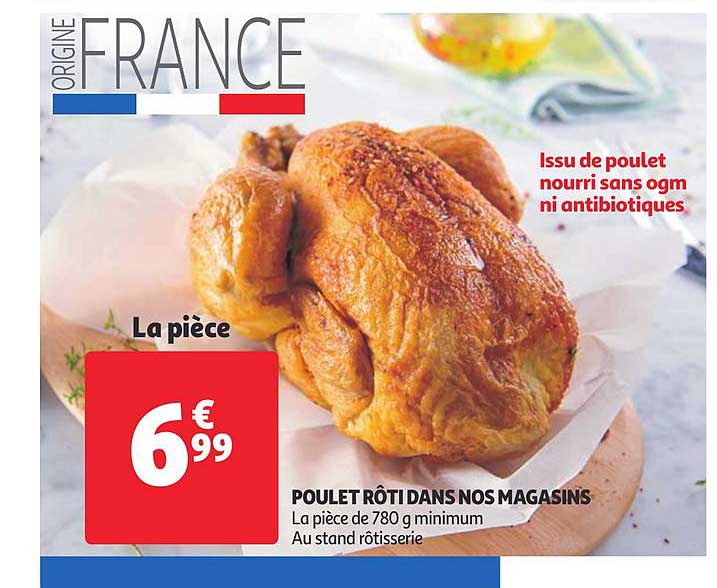 poulet rôti dans nos magasins