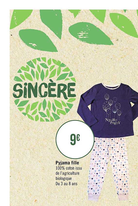 Pyjama Fille Sincère