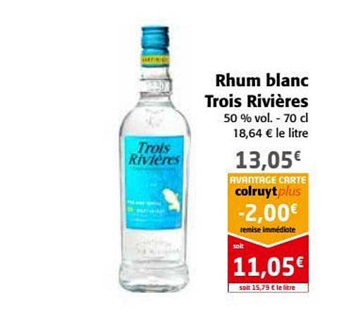 rhum blanc trois rivières