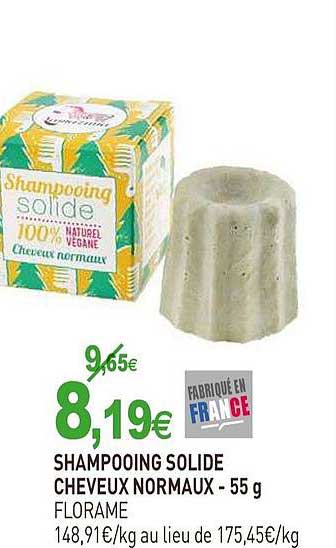 shampooing solide cheveux normaux florame