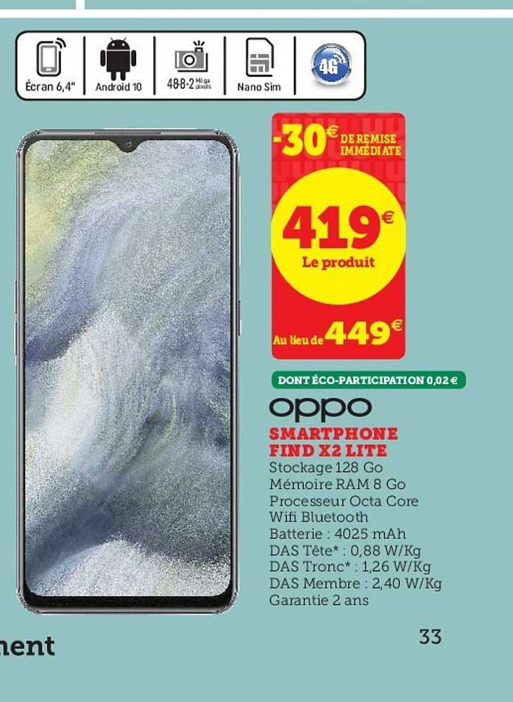 smartphone find x2 lite oppo