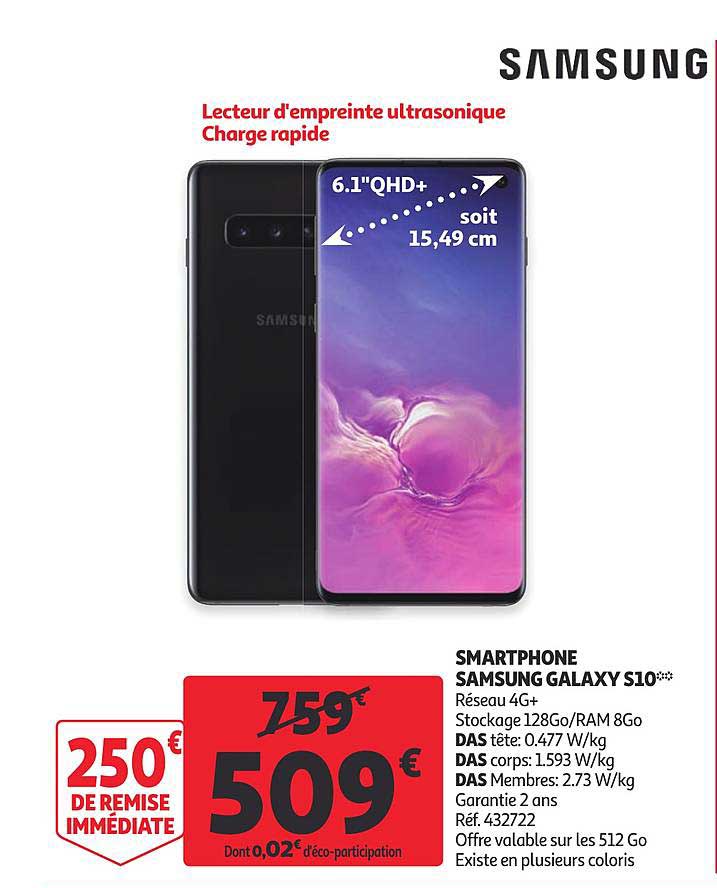 smartphone samsung galaxy s10