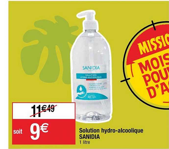 Solution Hydro Alcoolique Sanidia