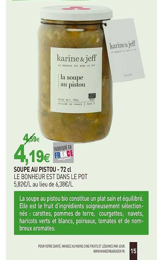 soupe au pistou le bonheur est dans le pot karine & jeff