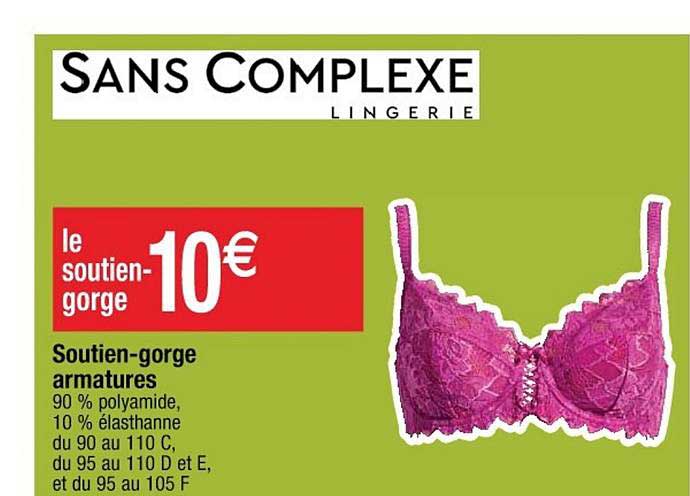 soutien gorge armatures sans complexe lingerie