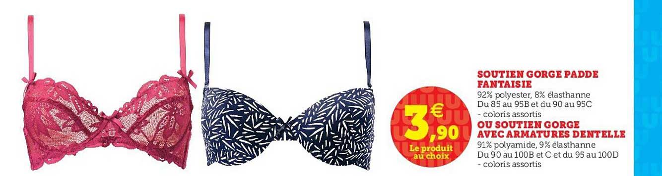 soutien gorge padde fantaisie ou soutien gorge avec armantures dentelle