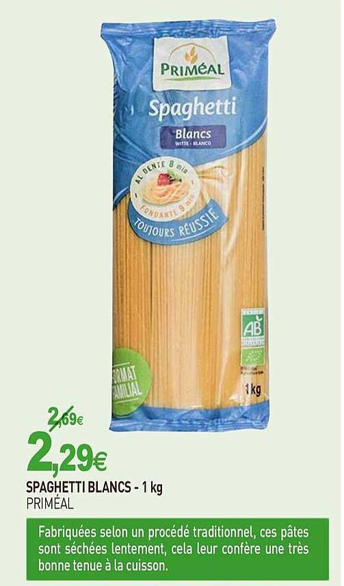 Spaghetti Blancs Priméal