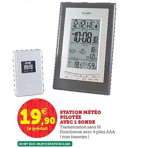 station météo pilotée avec 1 sonde