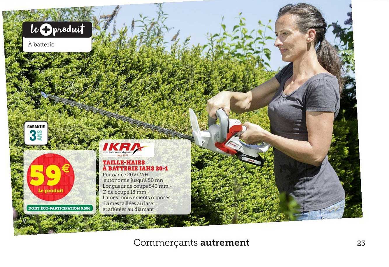 Taille Haies à Batteries Iahs 20 1 Ikra