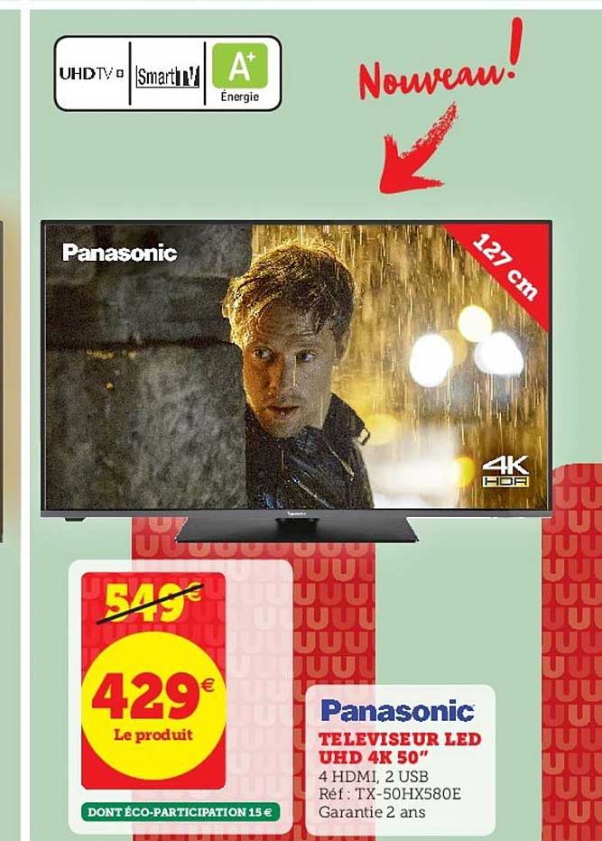 Téléviseur Led Uhd 4k 50'' Panasonic