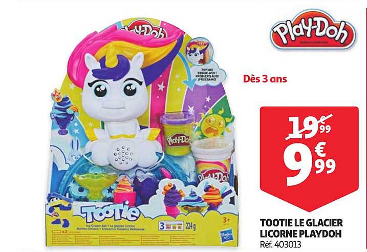 tootie le glacier licorne playdoh