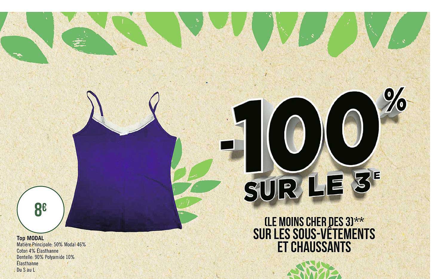 Top Modal -100% Sur Le 3e