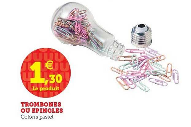 trombones ou épingles