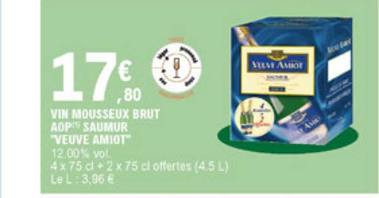 vin mousseux brut aop saumur veuve amiot