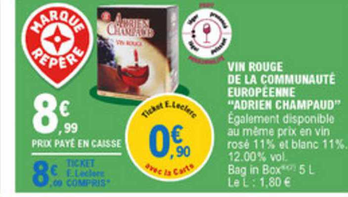 vin rouge de la communauté auropéenne adrien champaud