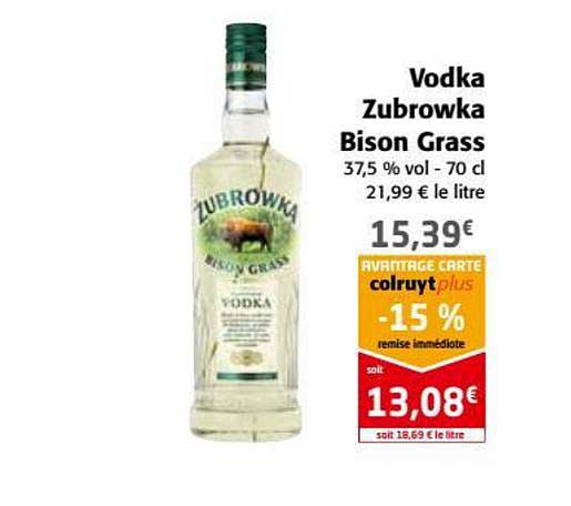 vodka zubrowk bison grass