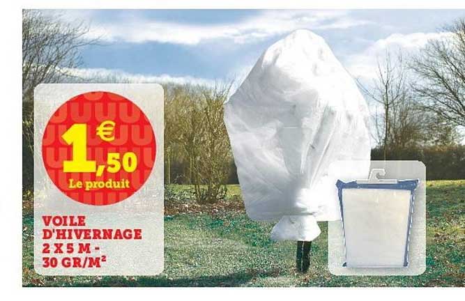 voile d'hivernage 2x5 m 30gr par m2