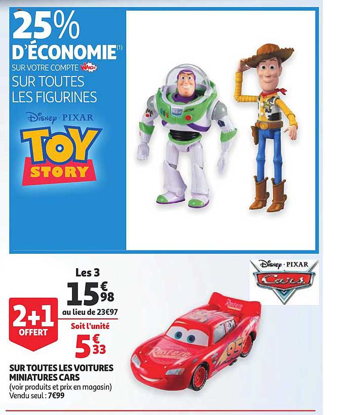 Voitures Miniatures Cars 2+1 Offert