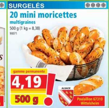 20 Mini Moricettes Multigraines