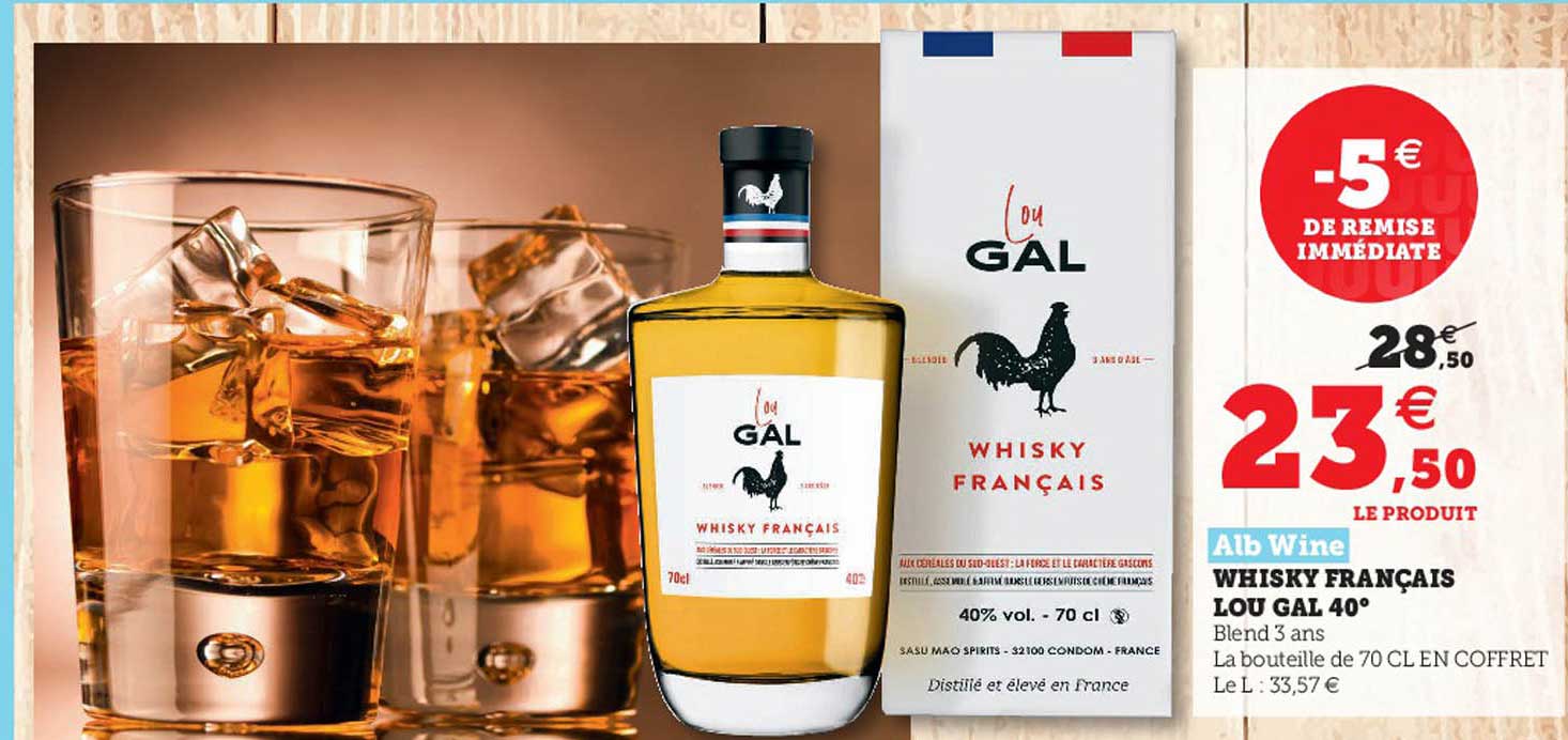 Alb Wine Whisky Français Lou Gal 40°
