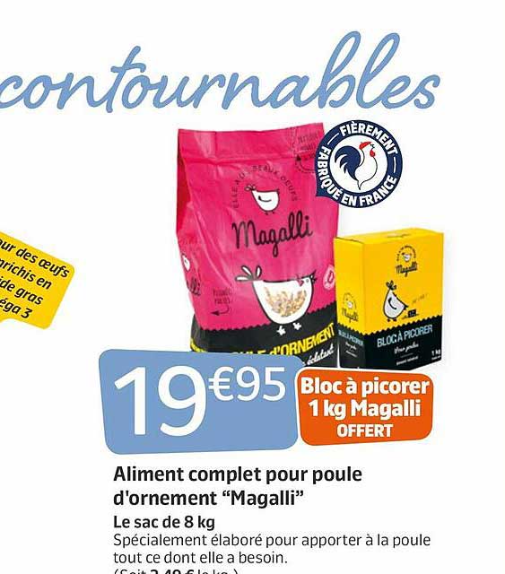 aliment complet pour poule d'ornement "magalli"