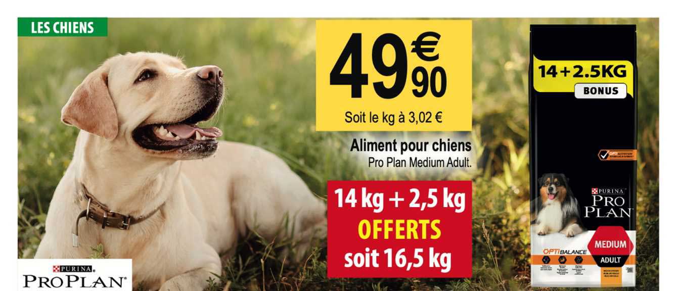aliment pour chien pro polan medium adult