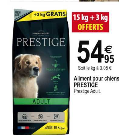 aliment pour chiens prestige