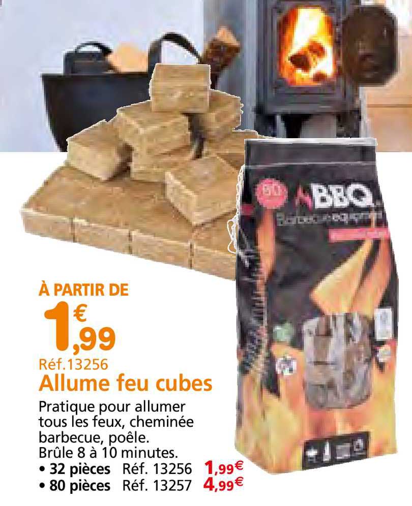 allume feu cubes