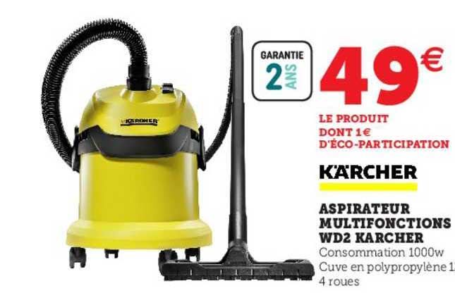 aspiration multifonctions wd2 kärcher