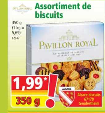 assortiment de biscuits pavillon royal